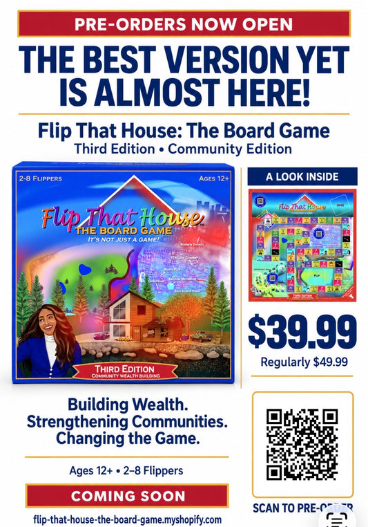 Pre Order-Third Edition Flip That House Board Game
